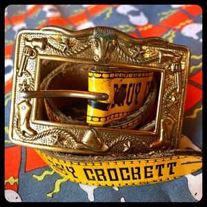 Authentic 1950s Davy Crockett Belt